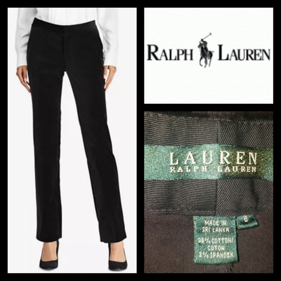 Ralph Lauren Pants - Lauren Ralph Lauren Velvet Pants Black sz 8